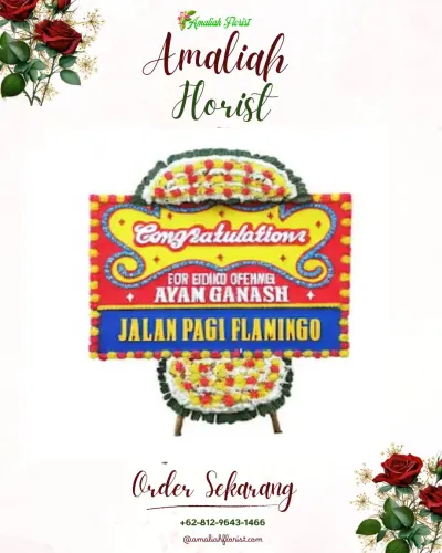 Bunga Papan Congratulation di Wek Iii